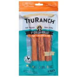 TruRanch 9 In Colla-Rolls Chicken + Collagen Recipe Dog Chews 3 Pack Pack 3 ea