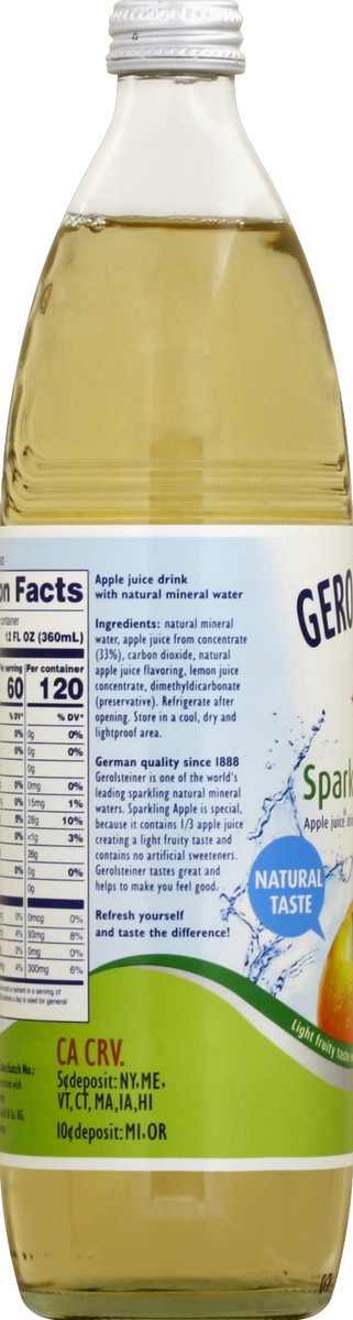 slide 4 of 5, Gerolsteiner Juice Drink - 25.3 oz, 25.3 fl oz