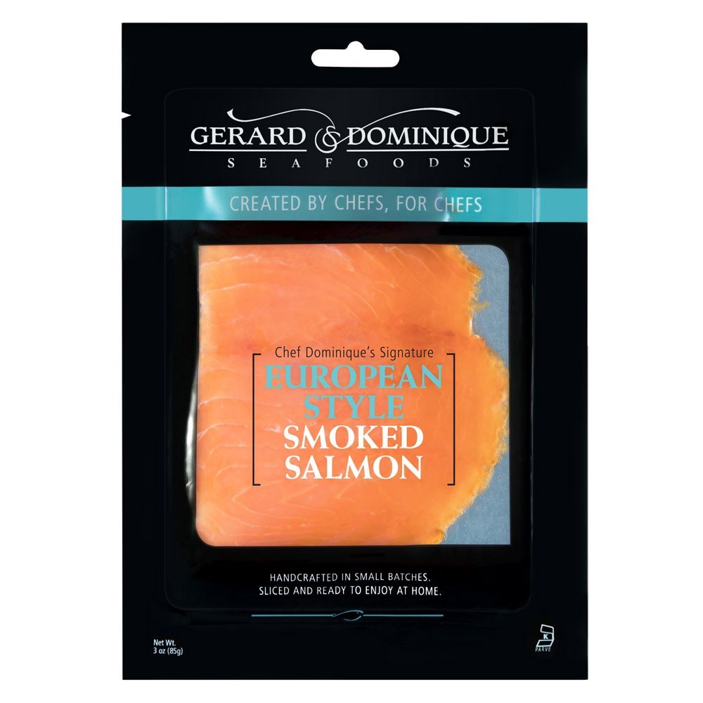 slide 1 of 2, Gerard & Dominique European Style Smoked Salmon, 3 oz