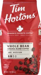 Tim Hortons Medium Roast Whole Bean Original Blend Coffee 2 lb