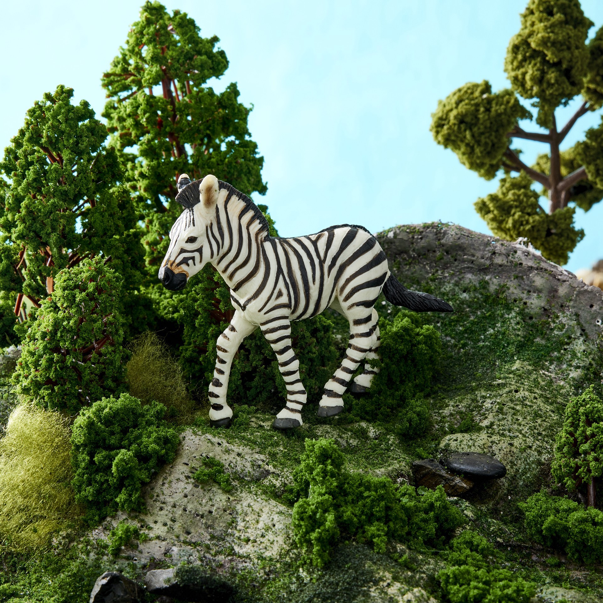 slide 2 of 2, Safari Ltd. Safari Ltd Plains Zebra Foal, 3.25 in x 2.75 in