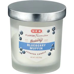 H-E-B Flavor Favorites Blueberry Muffin Scented Candle
