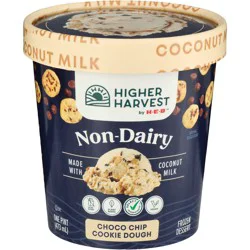 Higher Harvest by H-E-B Non-Dairy Frozen Dessert - Choco Chip Cookie Dough