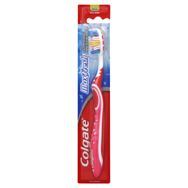 slide 1 of 1, Colgate MaxFresh Toothbrush With Tongue Freshener - Medium, 1 ct