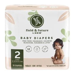 Field & Future by H-E-B Jumbo Pack Baby Diapers- Size 2