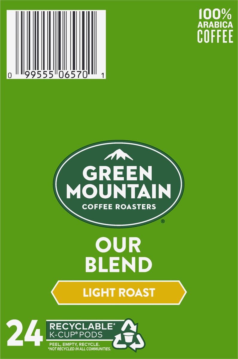 slide 3 of 10, Green Mountain Coffee Our Blend Keurig Single-Serve K-Cup Pods, Light Roast Coffee, 24 Count, 24 ct