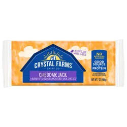 Crystal Farms Cheddar Jack Cheese Block, 7 oz