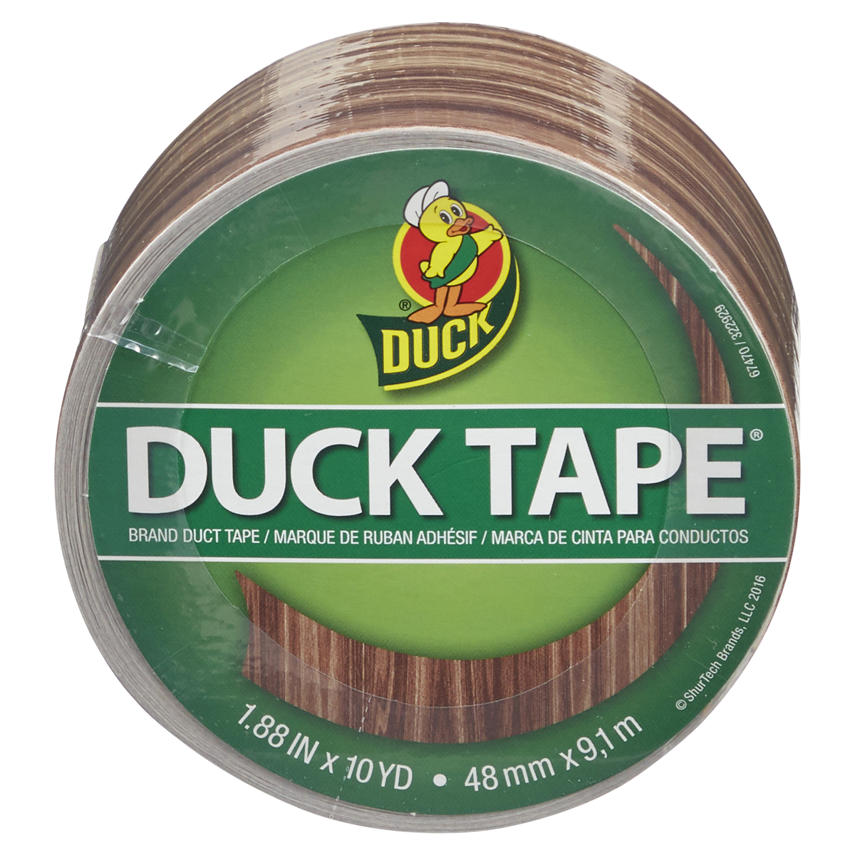 slide 1 of 29, Duck Brand Woodgrain, 10 yd, 10 yd