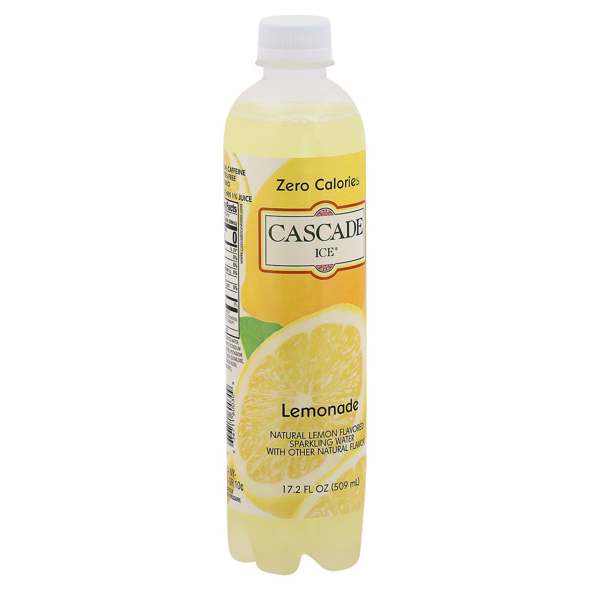 slide 2 of 9, Cascade Ice Zero Calories Lemonade Sparkling Water 17.2 fl oz Bottle, 17.2 oz
