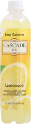 Cascade Ice Zero Calories Lemonade Sparkling Water - 17.2 fl oz Bottle
