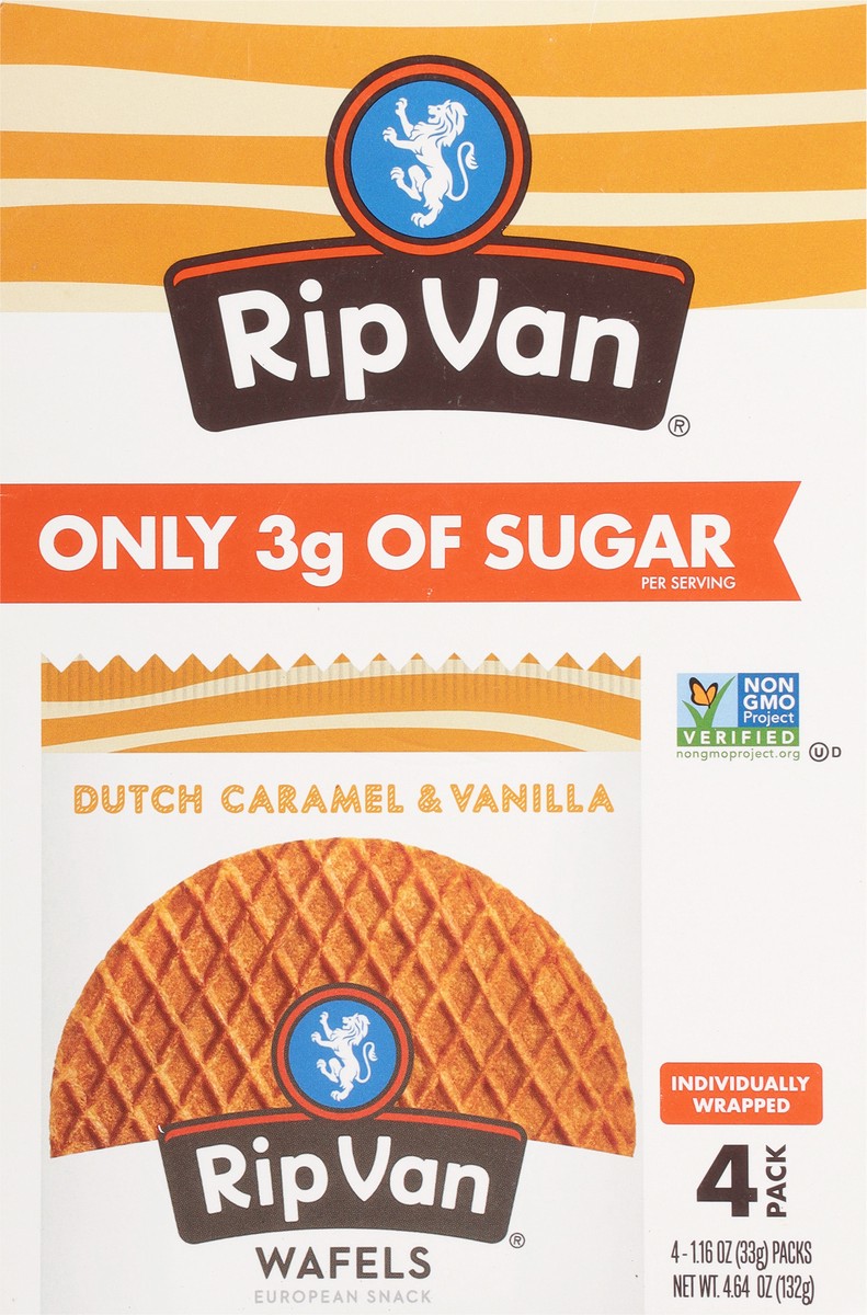 slide 6 of 9, Rip Van Caramel And Vanilla Wafels, 4.64 oz