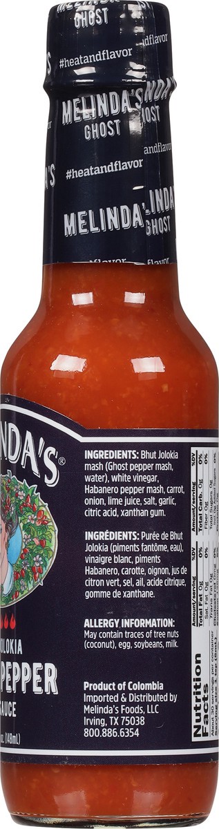 slide 8 of 9, Melinda's Hot Ghost Pepper Sauce 5 fl oz, 5 fl oz