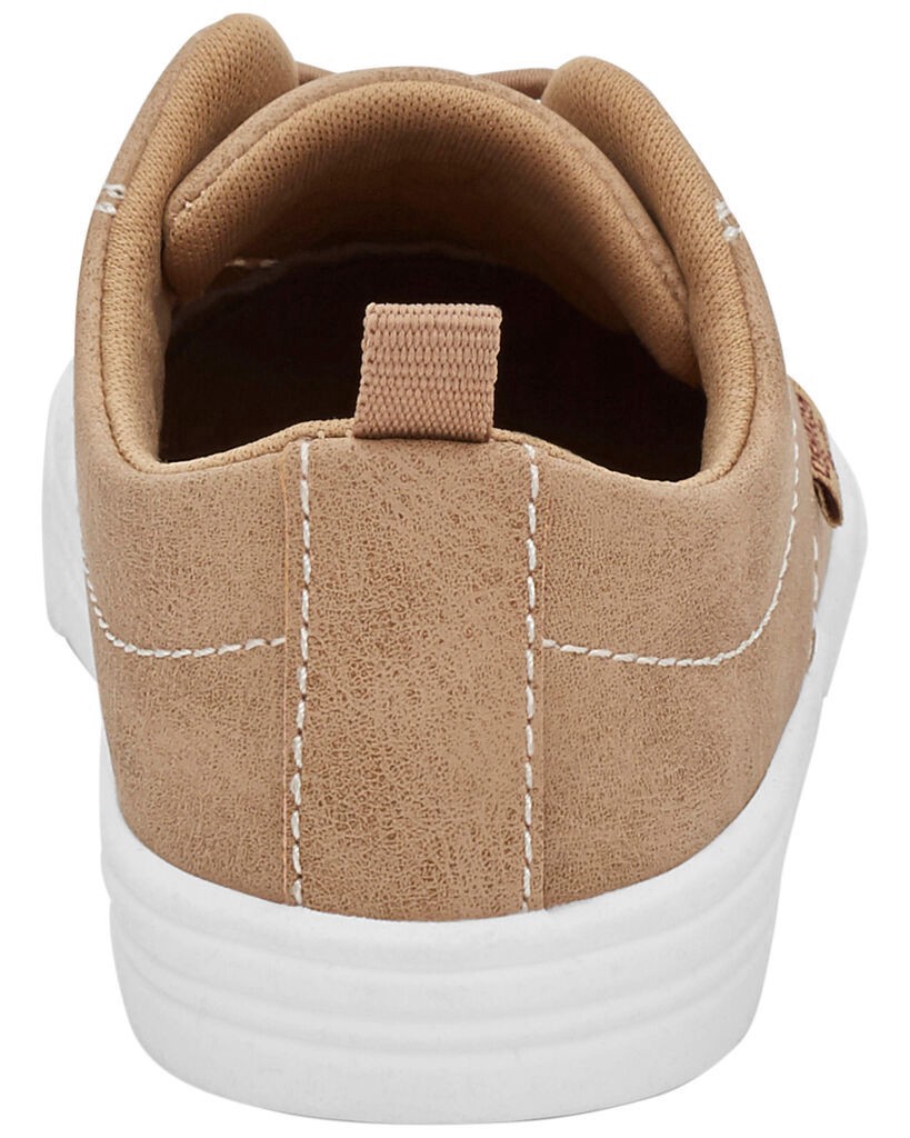 slide 5 of 6, Oshkosh Toddler Slip-On Faux Suede Sneakers Tan 4, 1 ct