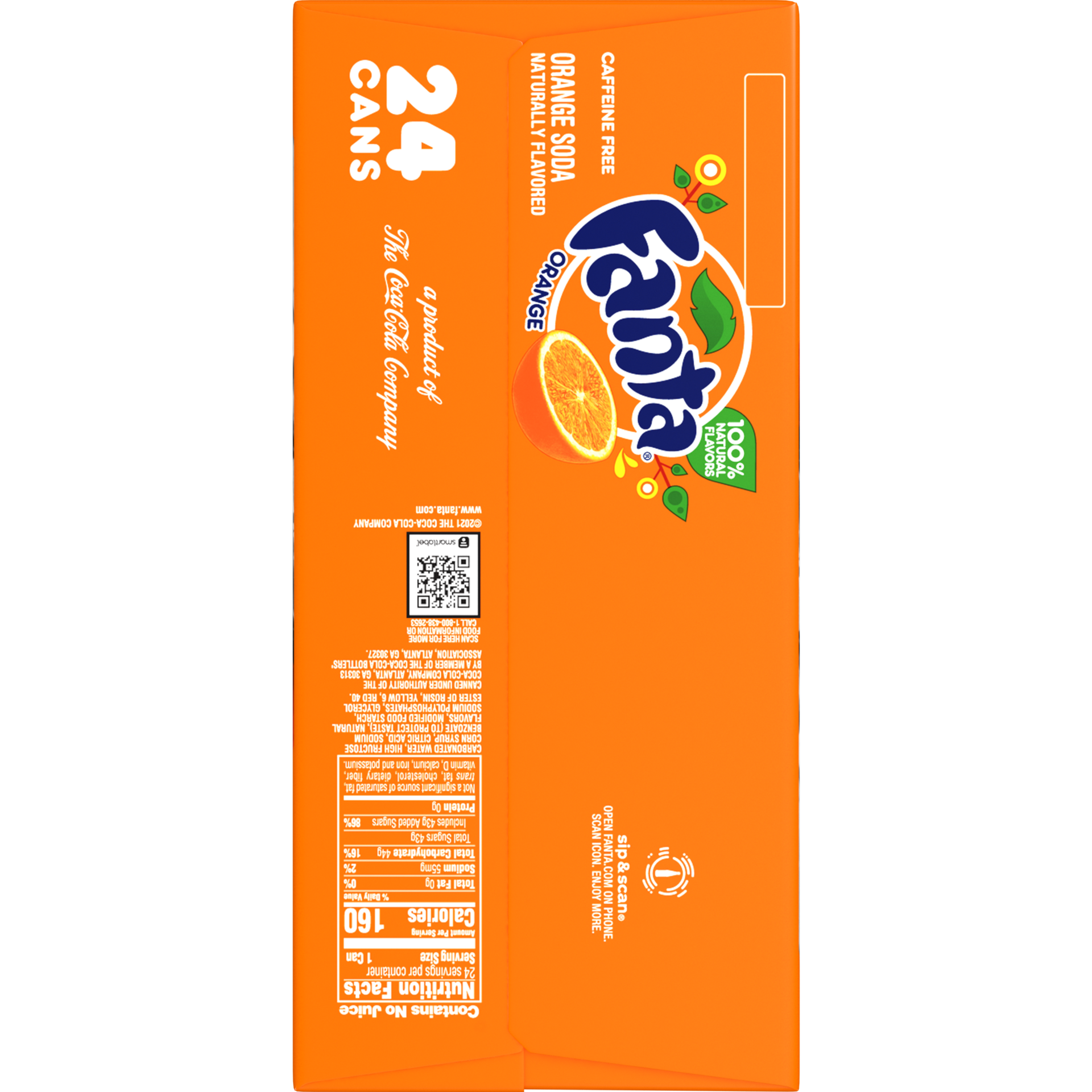 slide 3 of 5, Fanta Orange Soda, 24 ct; 12 fl oz