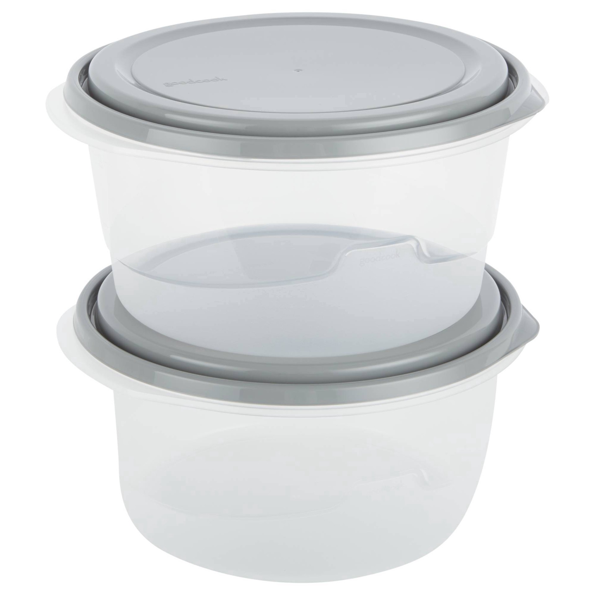 slide 5 of 9, Good Cook Everyware Extra-Large Bowls Containers + Lids 2 ea, 2 ct