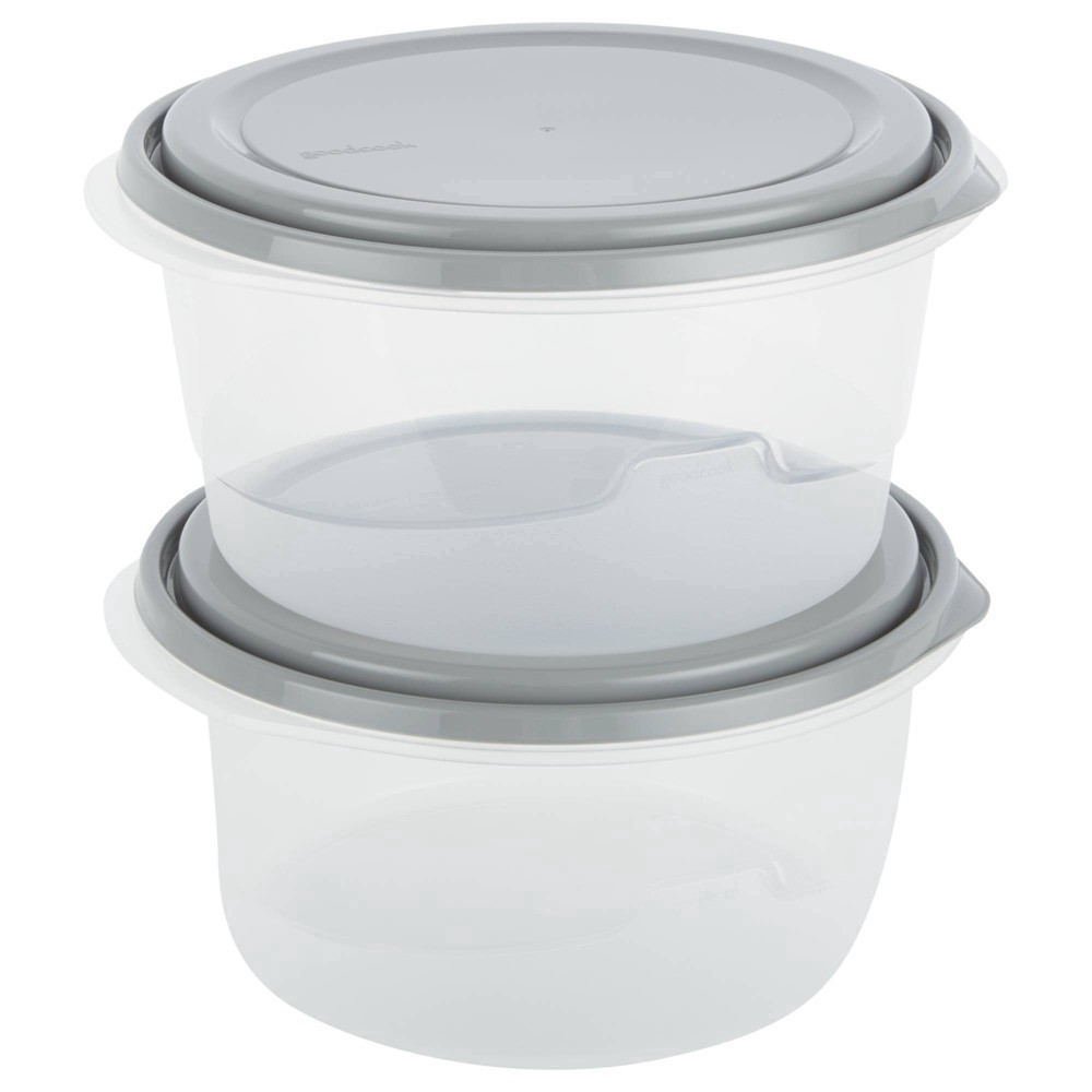 slide 2 of 9, Good Cook Everyware Extra-Large Bowls Containers + Lids 2 ea, 2 ct