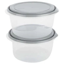 Good Cook Everyware Extra-Large Bowls Containers + Lids, 2 ea