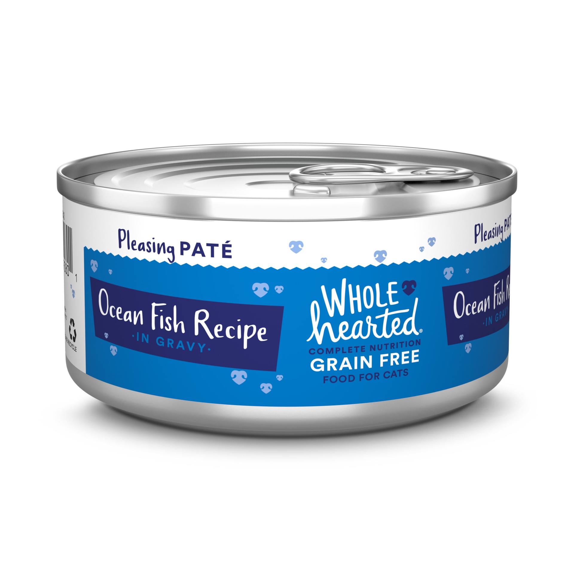 slide 1 of 1, WholeHearted Grain Free Ocean Fish Recipe Pate Adult Wet Cat Food, 5.5 oz