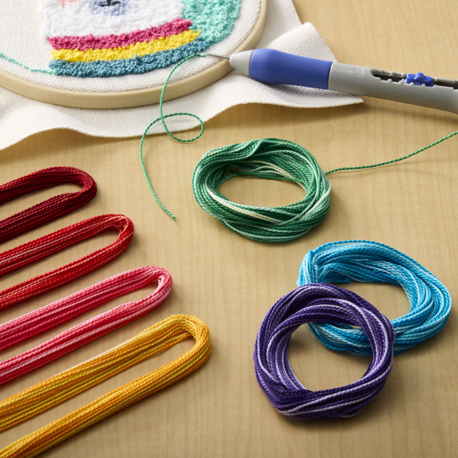 slide 2 of 5, Variegated Craft Cord By Loops & Threads, 36ct., 36 ct