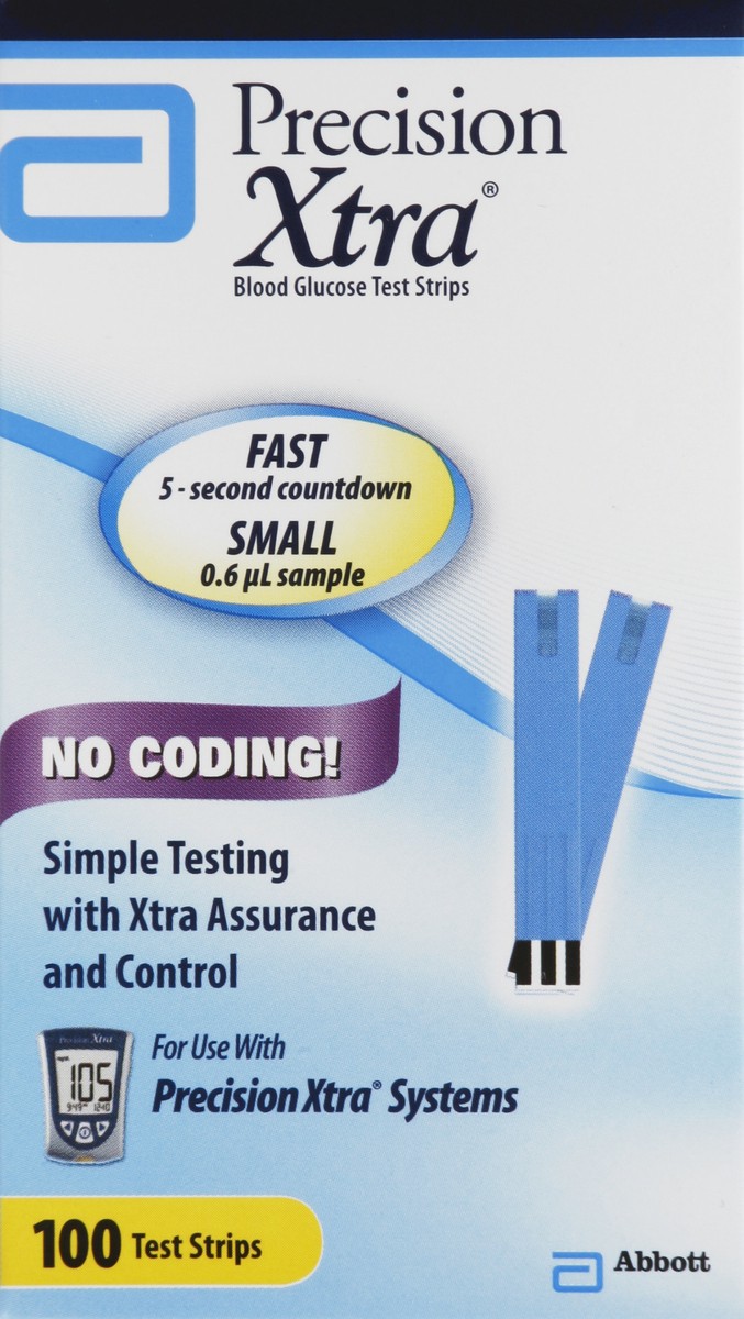 slide 6 of 7, Precision Xtra Test Strips, 100 ct
