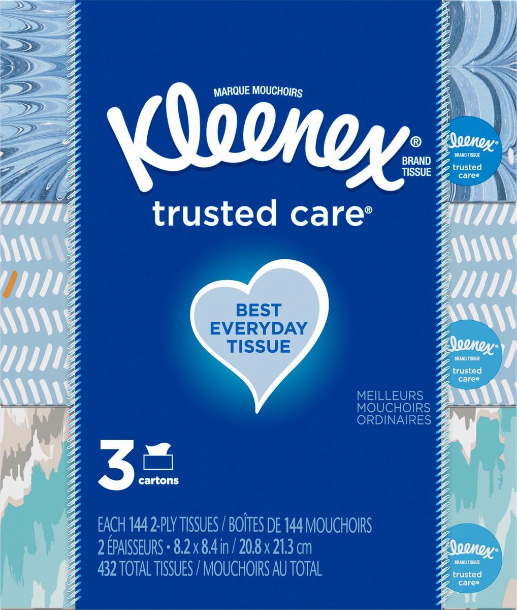 slide 6 of 8, Kleenex Facial Tissue 3Pk, 432 ct