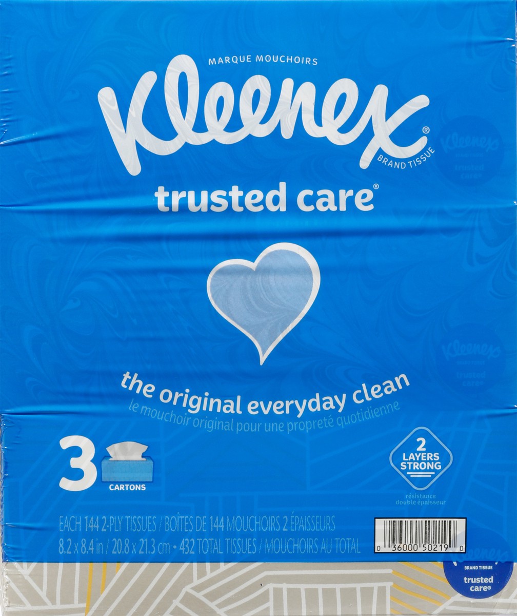 slide 1 of 8, Kleenex Facial Tissue 3Pk, 432 ct