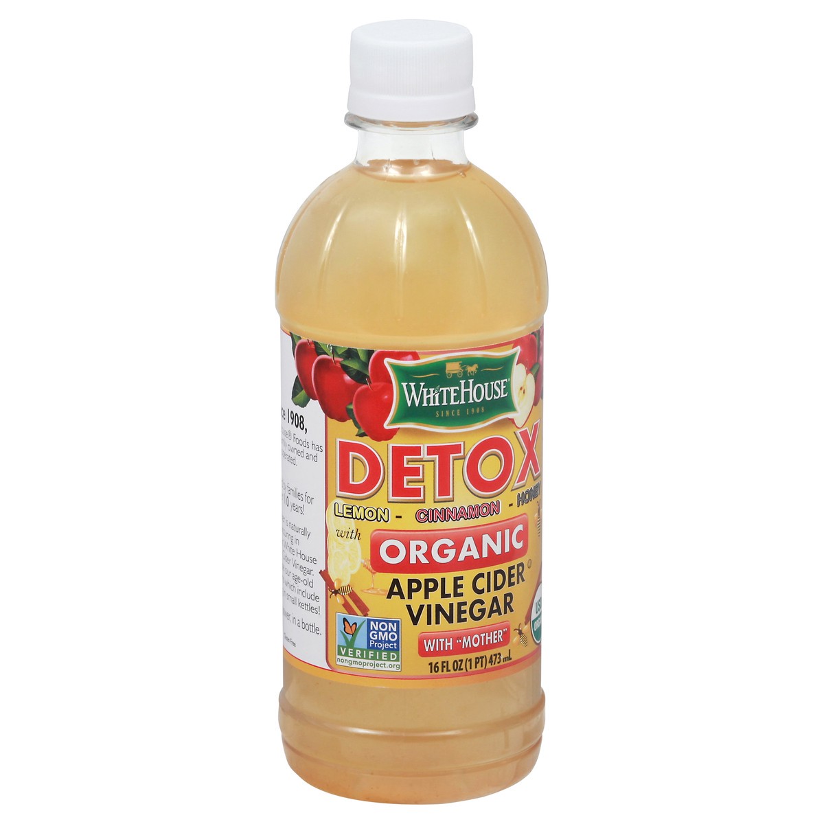 slide 9 of 9, White House Detox Organic Apple Cider Vinegar 16 fl oz, 16 fl oz