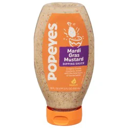 Popeyes Mardi Gras Mustard Dipping Sauce 18 fl oz