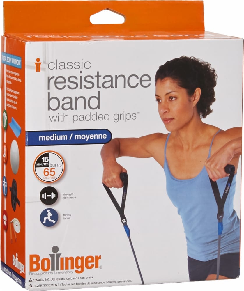 slide 1 of 1, Bollinger Classic Resistance Band with Padded Grips - Medium, MED