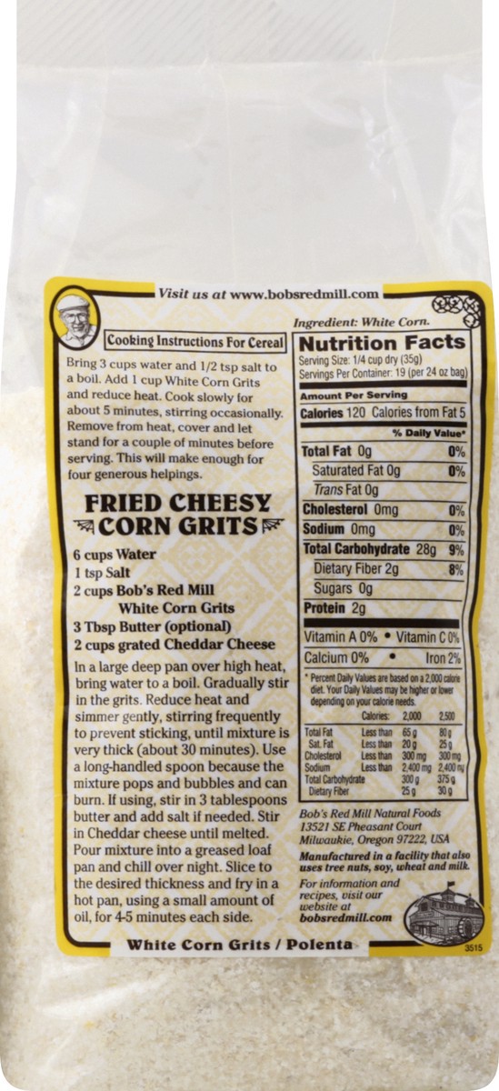 slide 8 of 8, Bob's Red Mill Southern-Style White Corn Grits, 24 oz