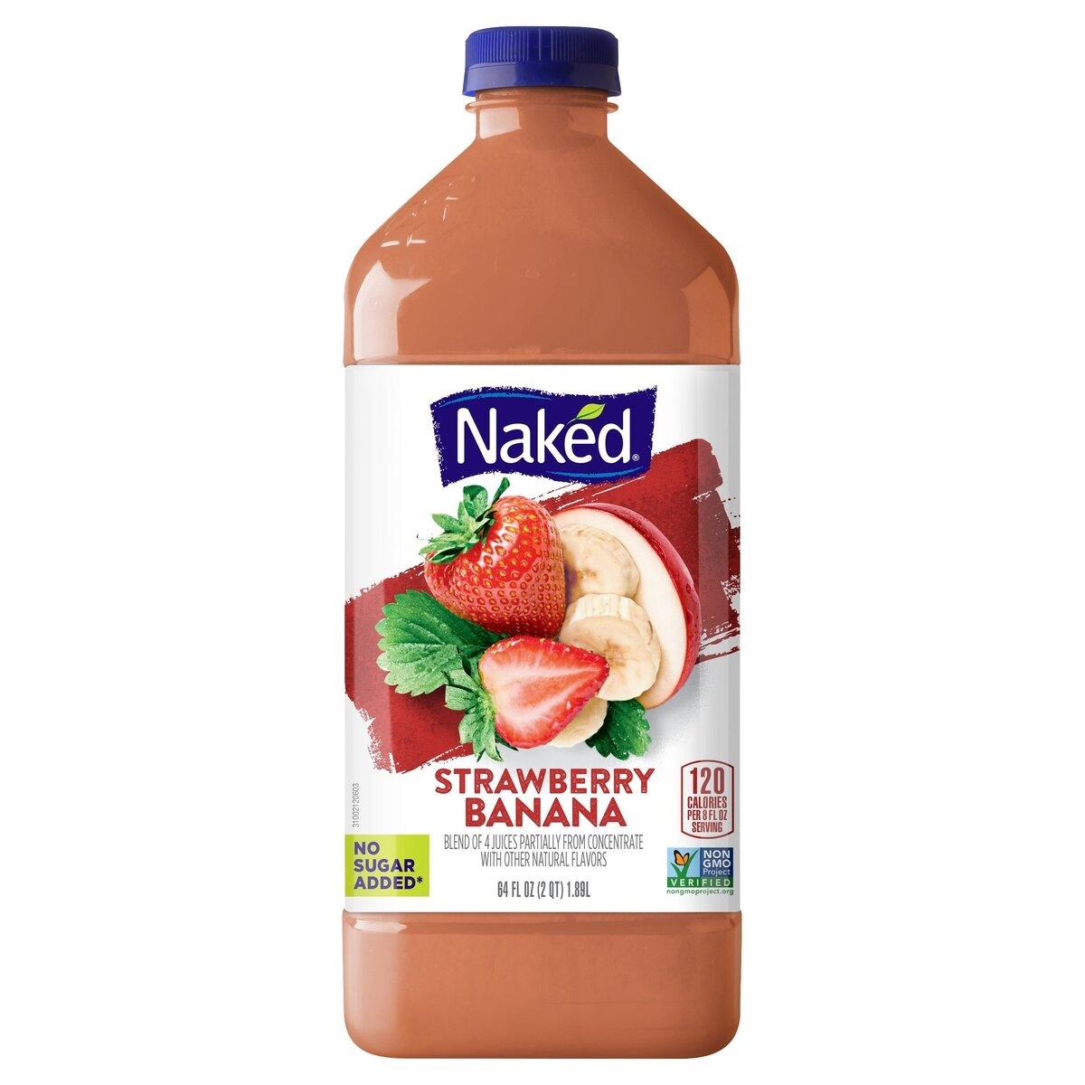 slide 1 of 3, Naked Juice Smoothie Strawberry Banana - 64 fl oz, 64 fl oz