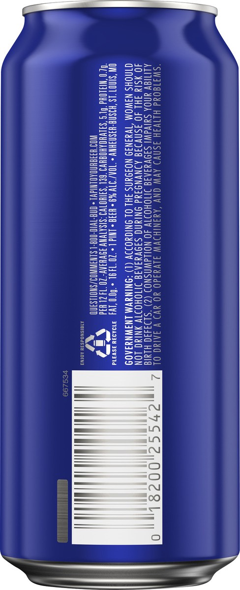 slide 2 of 6, Bud Light Platinum Beer 16 oz, 16 fl oz