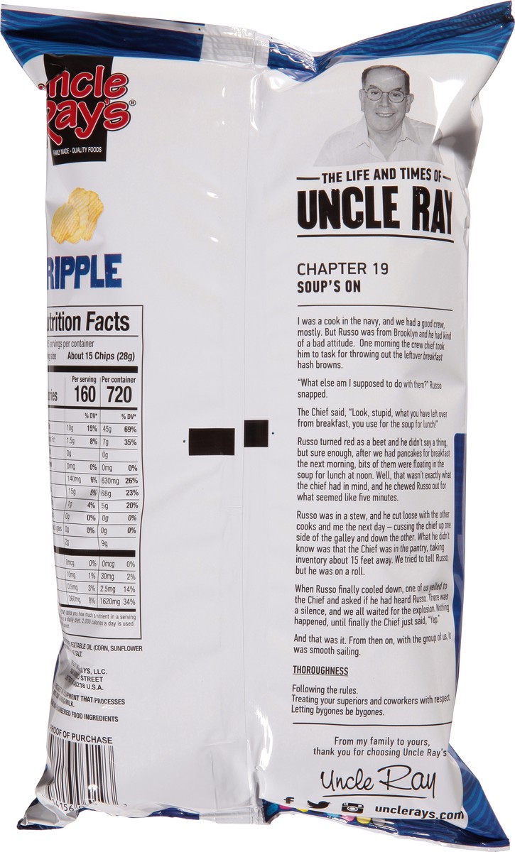 slide 8 of 13, Uncle Ray's Uncle Rays Ripple Chips, 4.5 oz