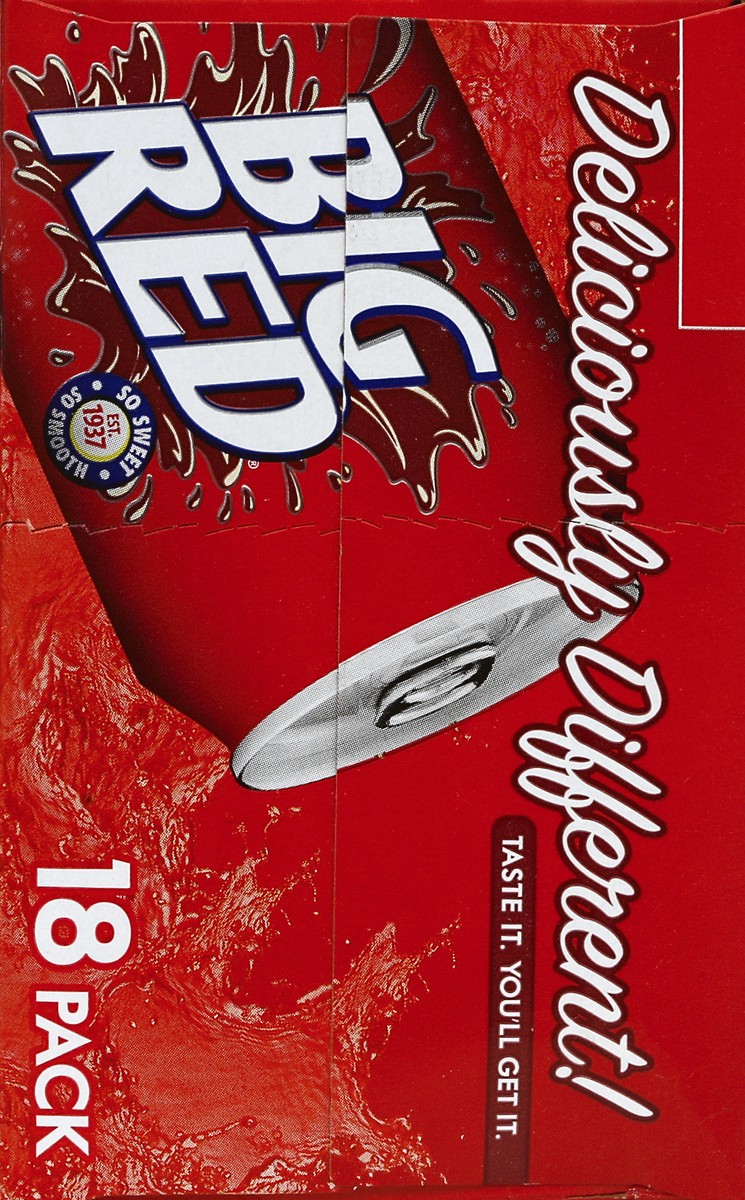 slide 7 of 8, Big Red Soda, 12 fl oz cans, 18 pack, 18 ct