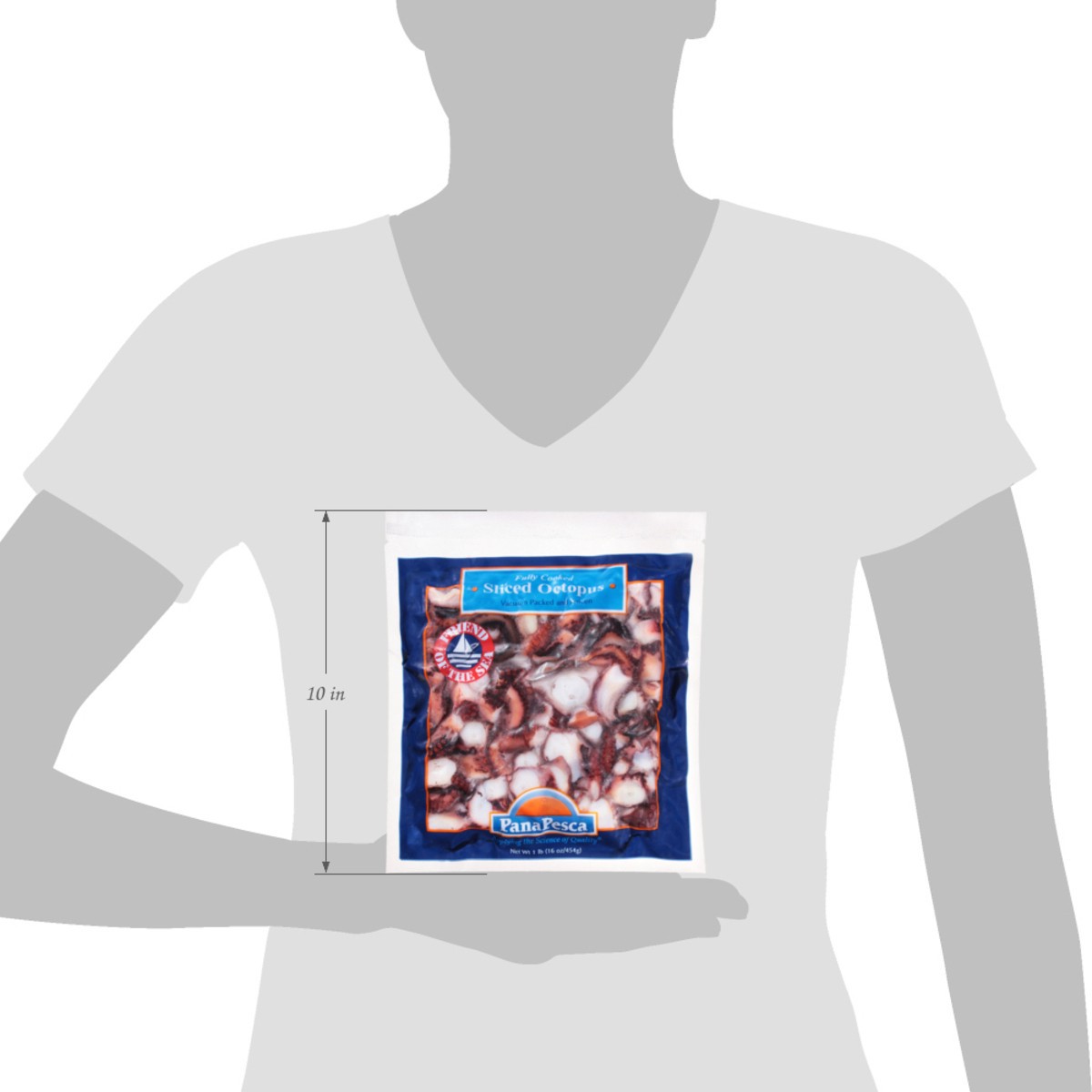 slide 4 of 14, PanaPesca Fully Cooked Vacuum Packed and Frozen Sliced Octopus 16 oz, 16 oz