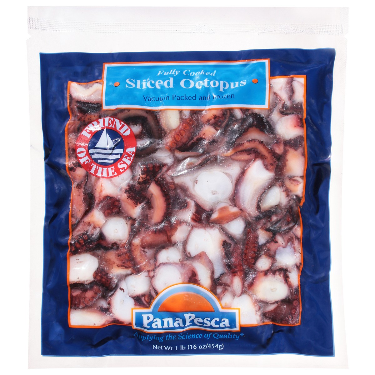 slide 1 of 14, PanaPesca Fully Cooked Vacuum Packed and Frozen Sliced Octopus 16 oz, 16 oz