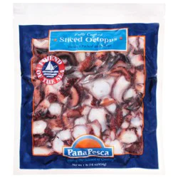 PanaPesca Fully Cooked Vacuum Packed and Frozen Sliced Octopus 16 oz