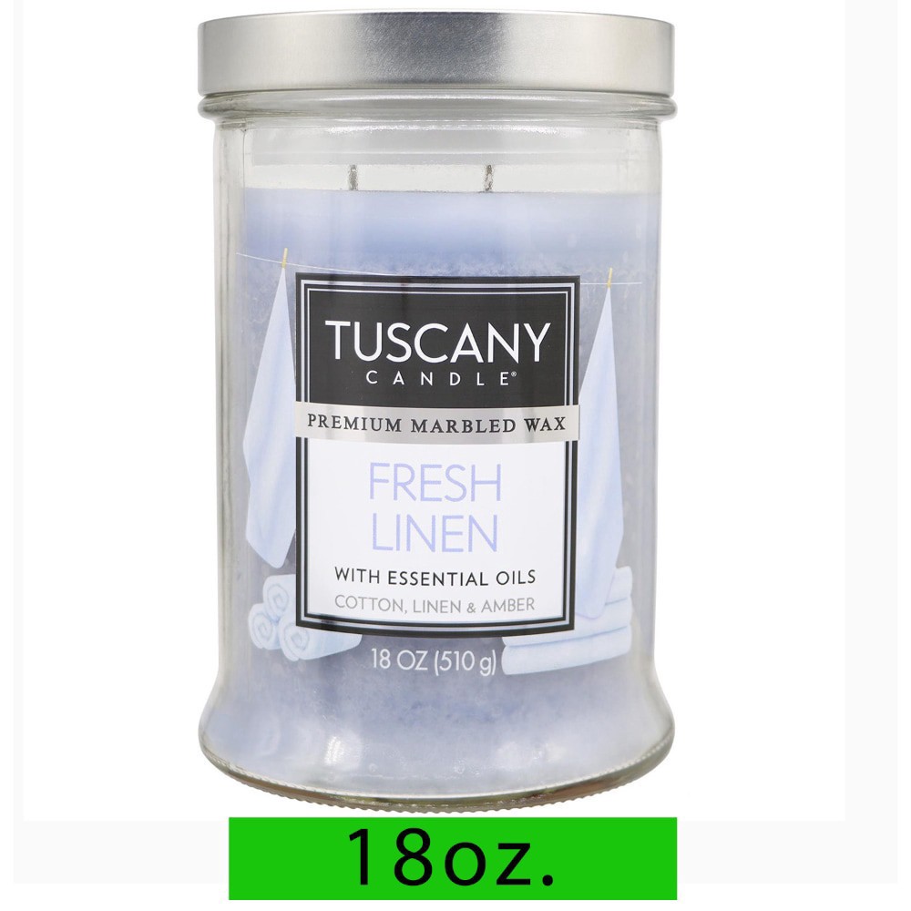 slide 2 of 3, Tuscany Candle® Scented Jar Candle - Fresh Linen, 18 oz