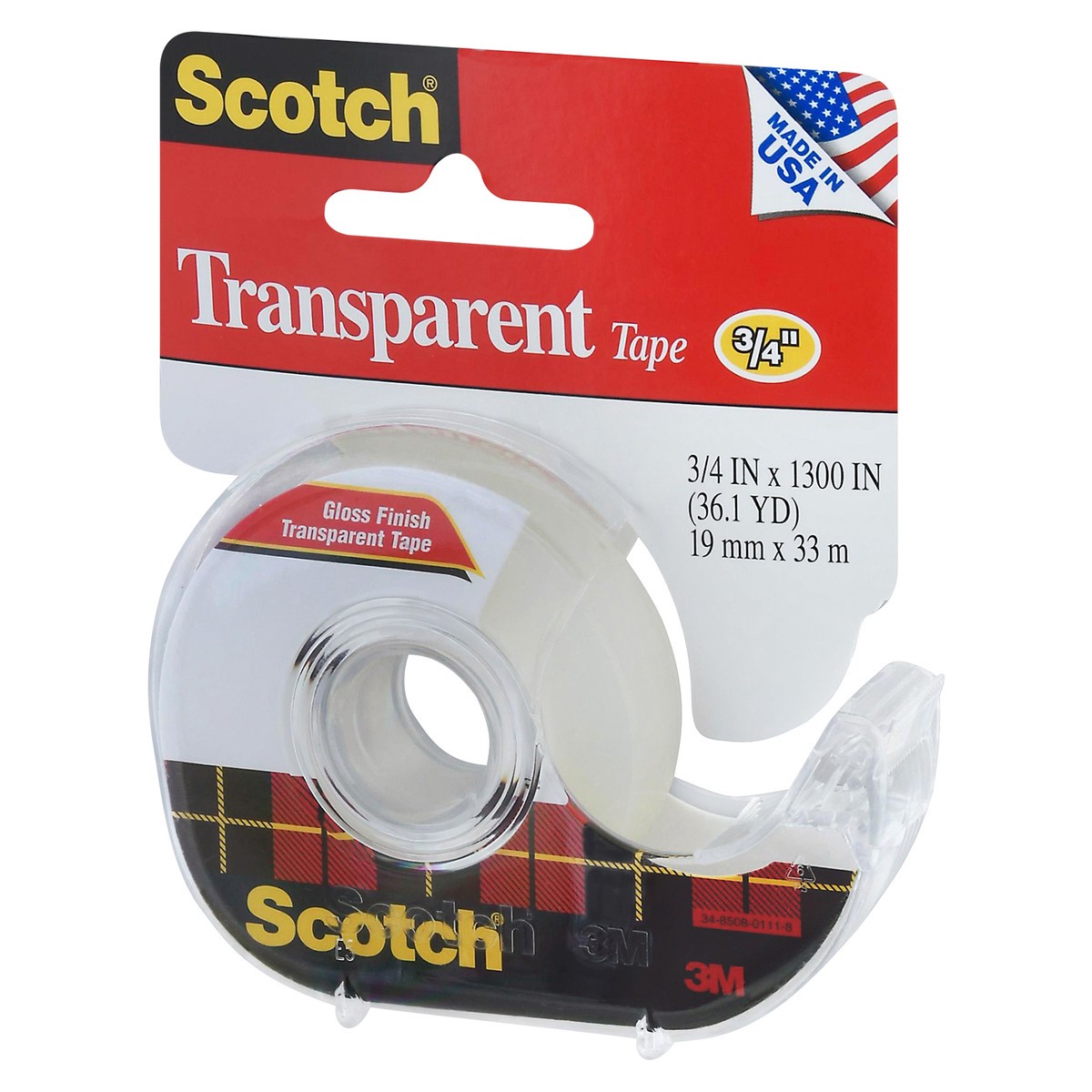 slide 6 of 11, Scotch Transparent 3/4 Inch Tape 1 ea, 1 ct