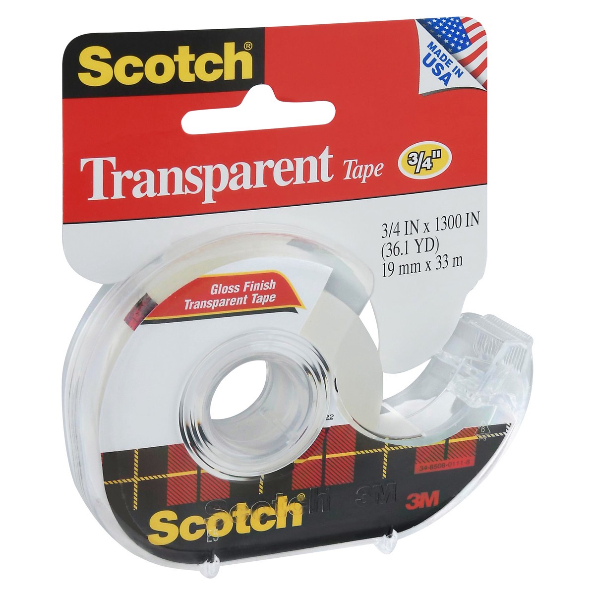 slide 9 of 11, Scotch Transparent 3/4 Inch Tape 1 ea, 1 ct