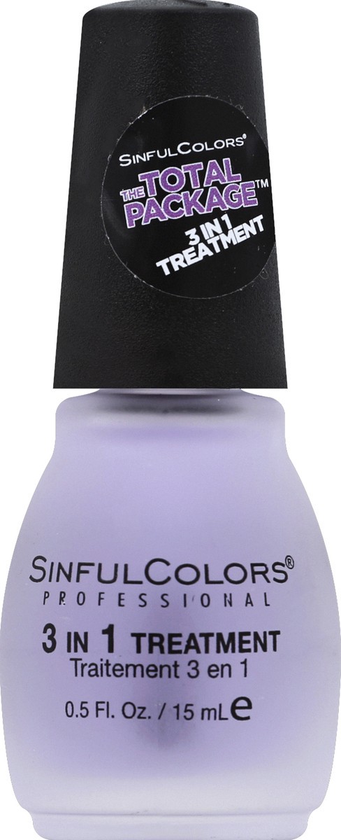 slide 2 of 3, Sinful Colors The Total Package 3-in-1 Top Coat, 0.5 oz