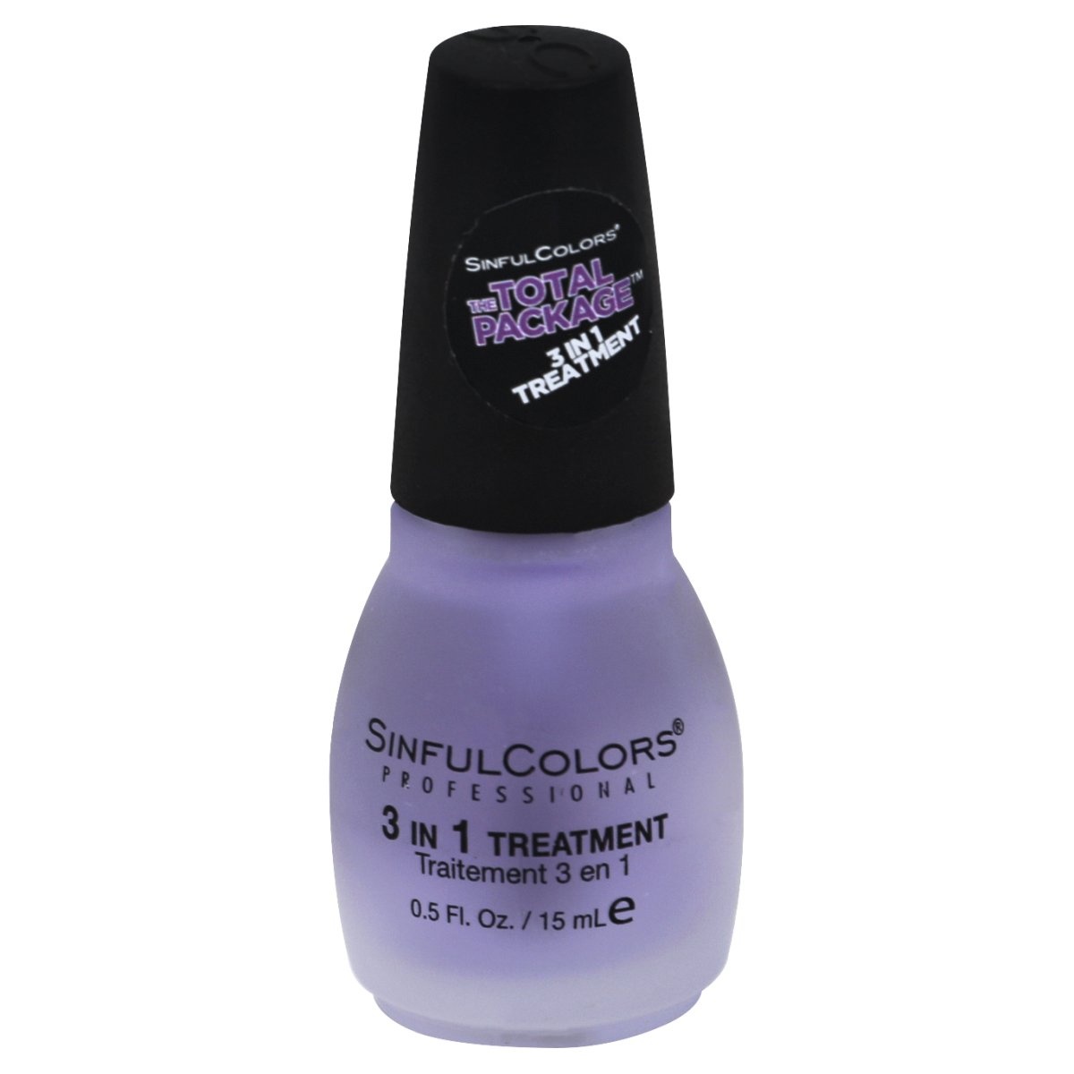 slide 1 of 3, Sinful Colors The Total Package 3-in-1 Top Coat, 0.5 oz