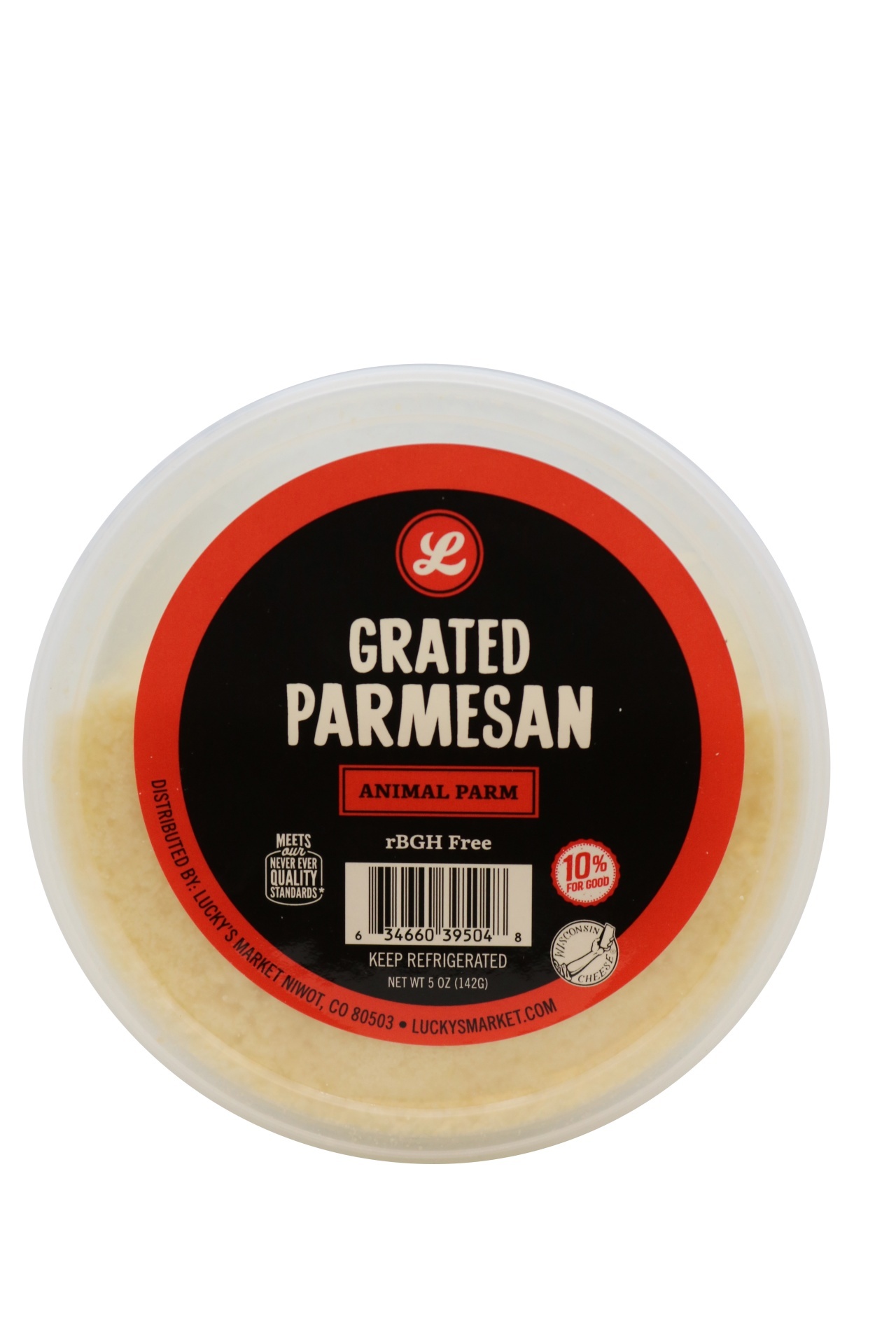 slide 1 of 1, Lucky's Market Parmesan Grated, 5 oz