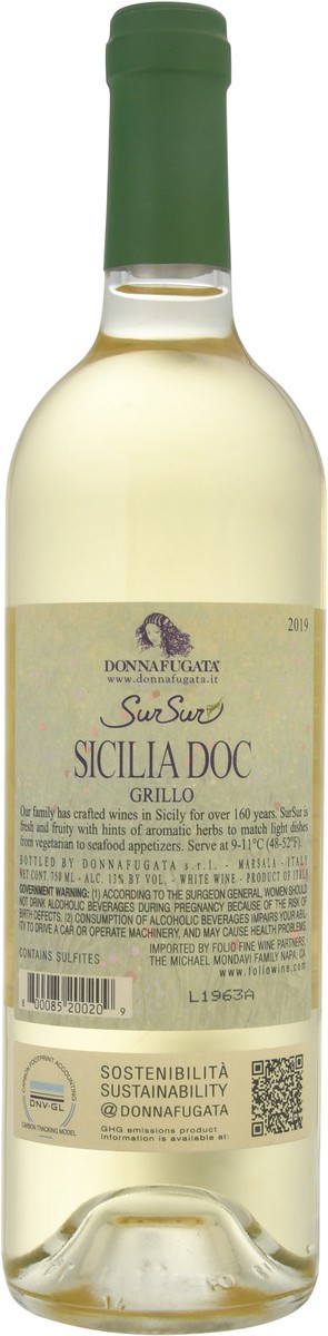 slide 4 of 10, Donnafugata Sursur White, 750 ml