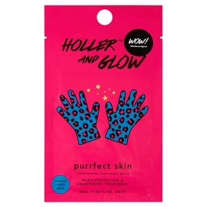 slide 1 of 2, Holler and Glow Purrfect Skin Hand Glove Mask, 1 ct