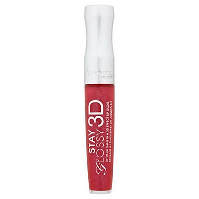 slide 1 of 1, Rimmel London Stay Glossy 3d Lipgloss Red Carpet Glam, 1 ct