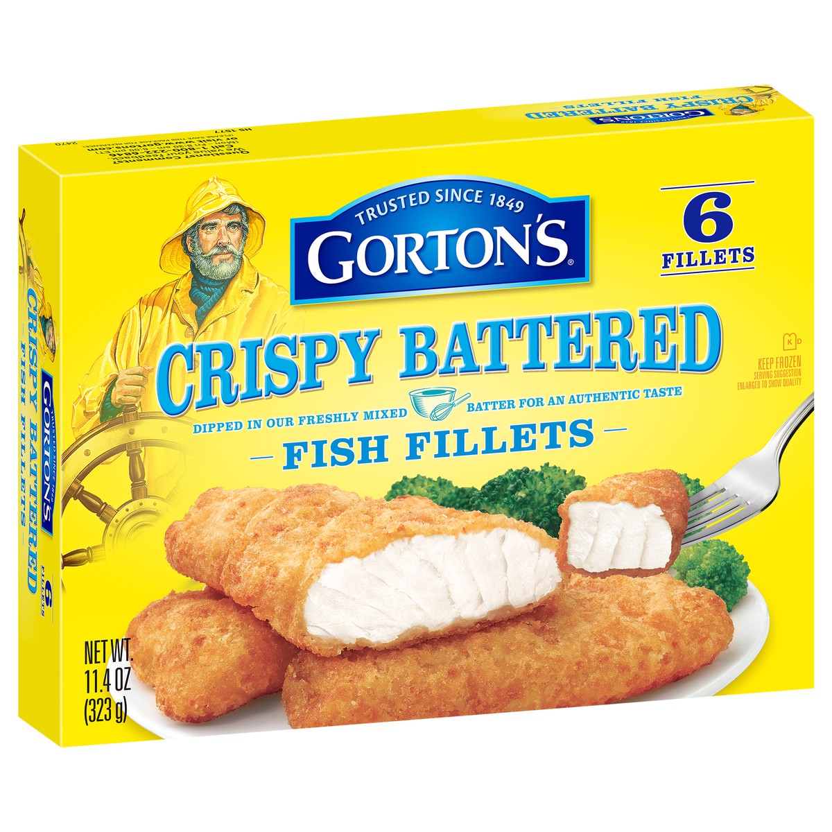 slide 5 of 9, Gorton's Crispy Battered Fish Fillets 6 ea, 6 ct