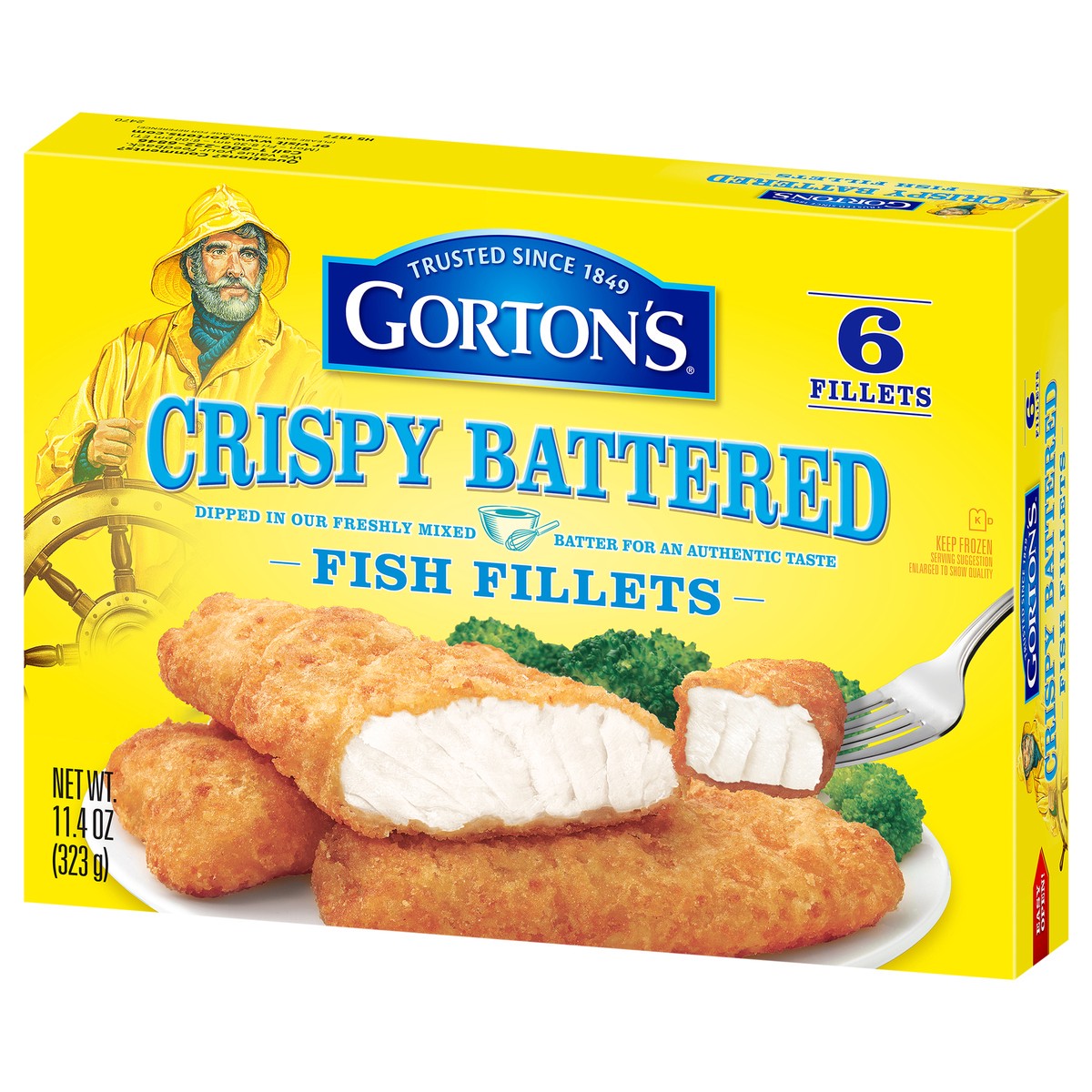 slide 4 of 9, Gorton's Crispy Battered Fish Fillets 6 ea, 6 ct