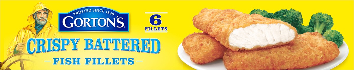 slide 2 of 9, Gorton's Crispy Battered Fish Fillets 6 ea, 6 ct