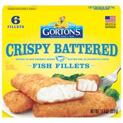 Gorton's Crispy Battered Fish Fillets 6 Each